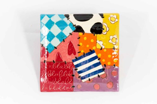 Plat / Assiette carrée Patchwork